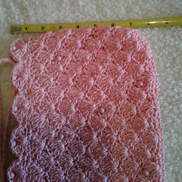 🌺 NEW Jute Crocheted & Lined Clutch Purse - Picture 6 of 8
